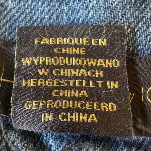 House of Harlow 1960 Stretch Cotton Denim High Rise Wide Leg Retro Jeans Size 30 - Picture 10 of 12